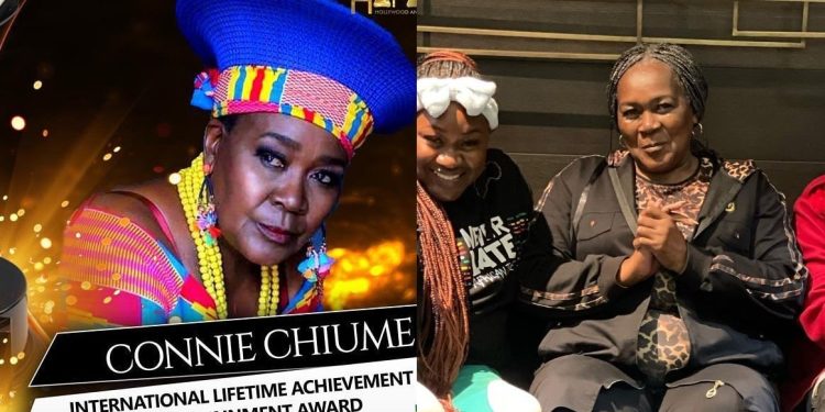 Veteran actress Connie Chiume waves goodbye to Mzansi as she leaves for America to receive her Lifetime Achievement award