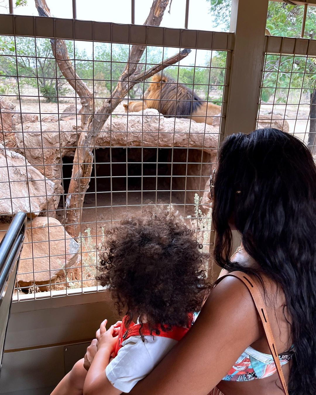 Pearl Modiadie with her son