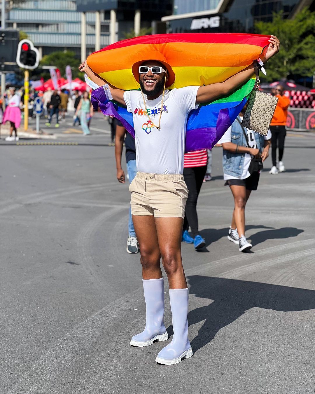 Mohale during Pride Day in Sandton 