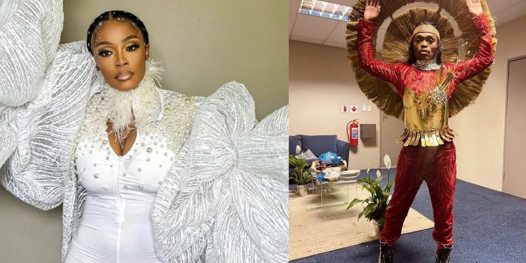 Thembi Seete and Somizi