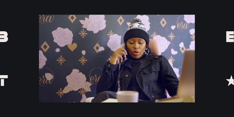 Dj Zinhle in an Era office