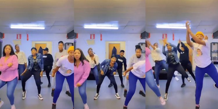 Zodwa Sannah Mchunu shows why she was Brenda Fassie's dancer during her early twenties when she led the Gomora cast in the CUFF IT dance challenge