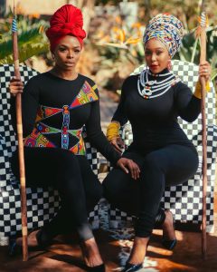 Minnie Dlamini and Unathi Nkayi