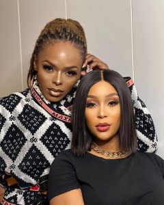 Minnie Dlamini and Unathi Nkayi