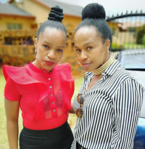Sindi Dlathu and identical twin sister