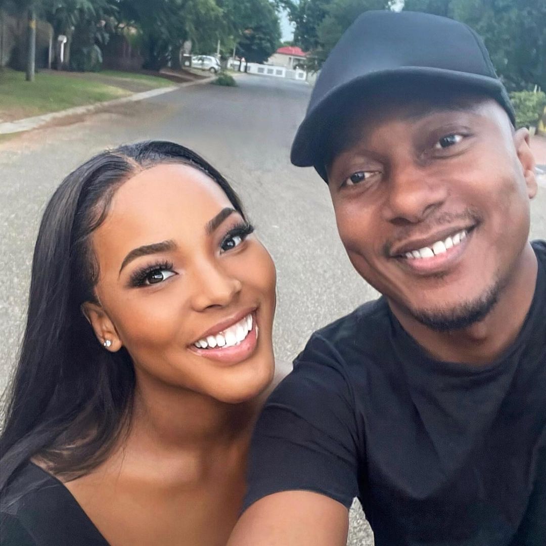 Khanyi Mbau's ex-Tebogo Lerole with his daughter - Source: Instagram