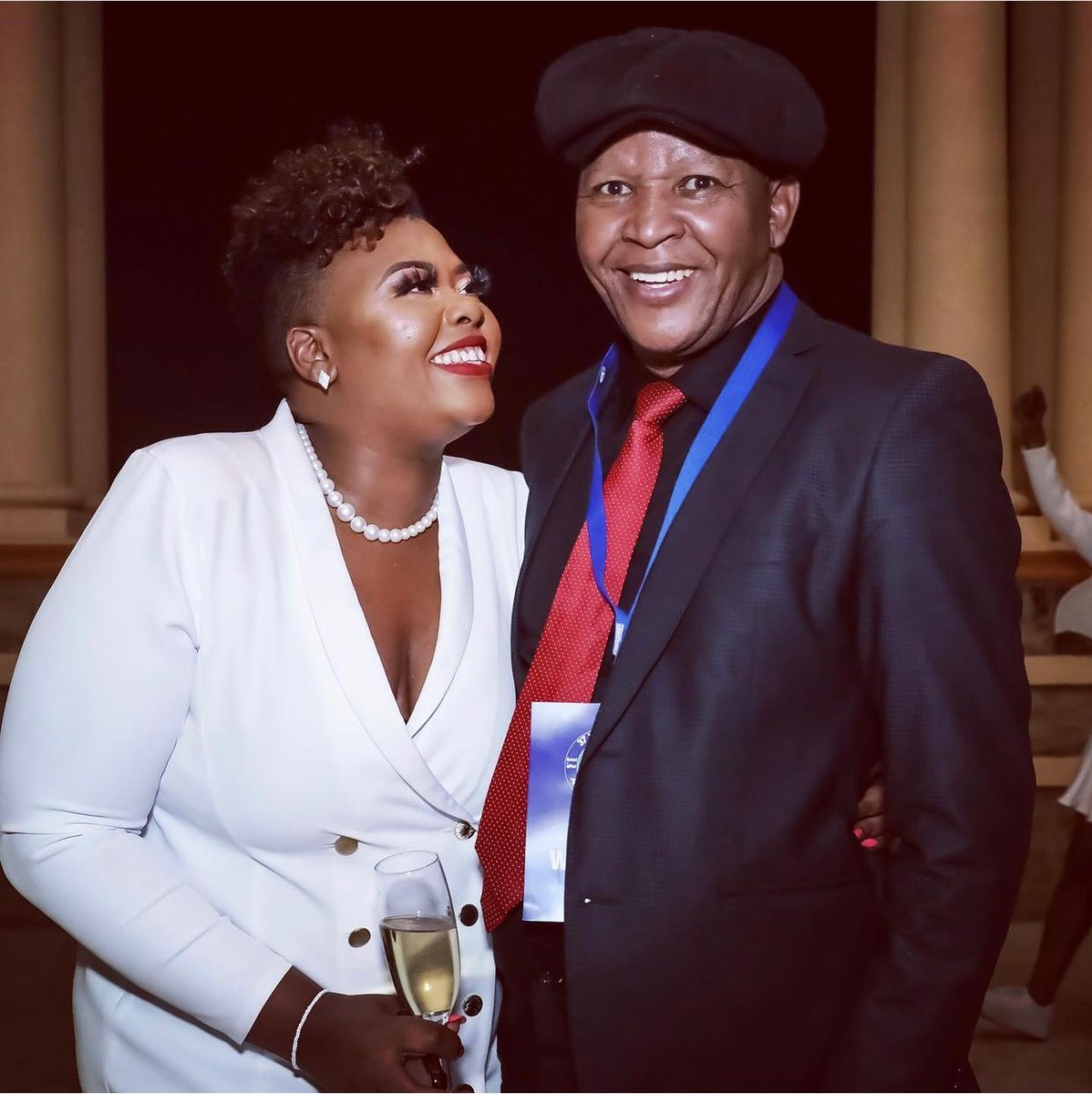 Anele Mdoda with her father - Source: Instagram