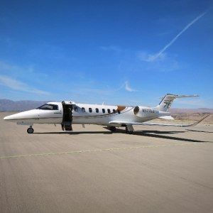 Learjet jet