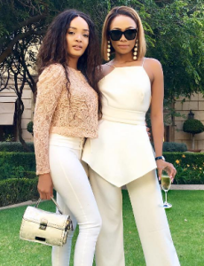 Bonang Matheba and Pinky Girl