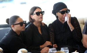 AKA's mother during the Memorial Service 