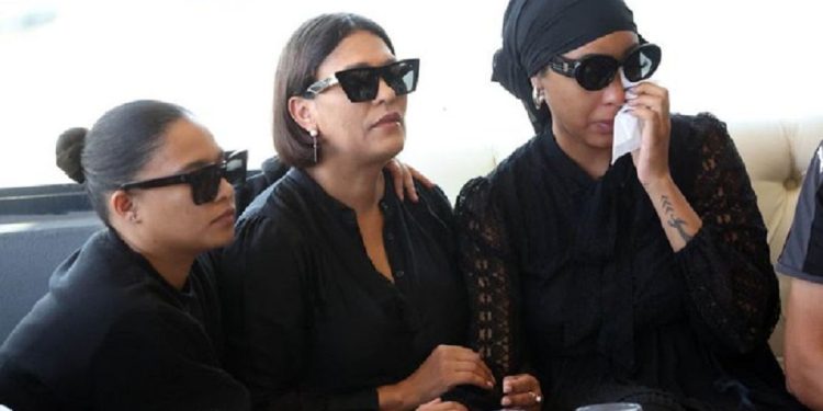 AKA's mother during the Memorial Service 