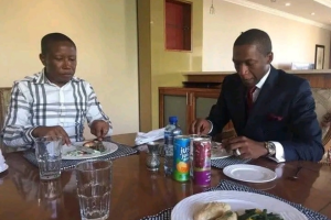 Julius Malema and Prophet Uebert Angel