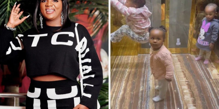MaMkhize shared a cute clip of her granddaughters Flo, Coco and Miaandy.