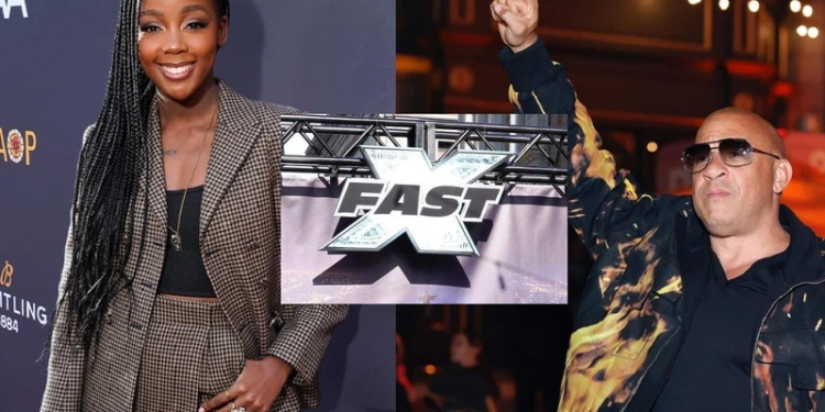 Thuso Mbedu and Vin Diesel. Images via Instagram @thuso.mbedu