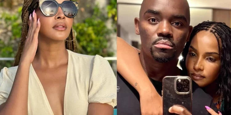 Liesl Laurie-Mthombeni and her husband Dr Musa Mthombeni. Images via Instagram @liesllaurie